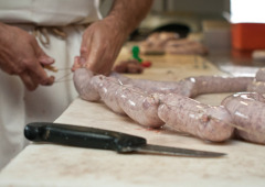 Preparation of fresh salami