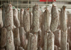 Curing of salami